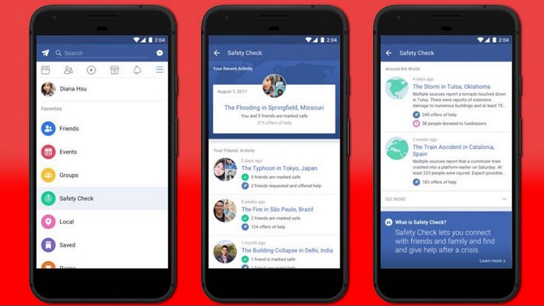 Facebook Launches Entire Page Based on Its Already-Existing Safety Check Feature